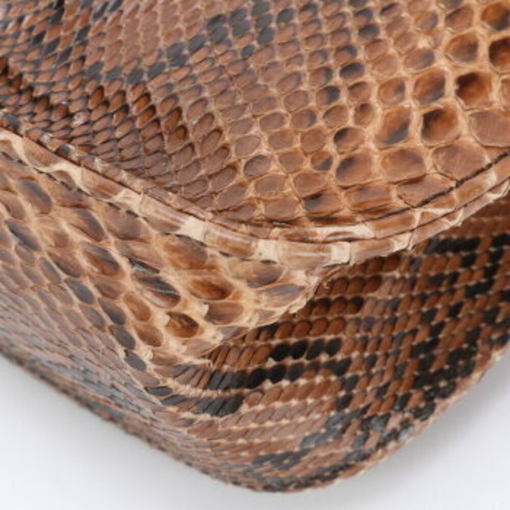 Prada Python leather shoulder bag tote - image 11